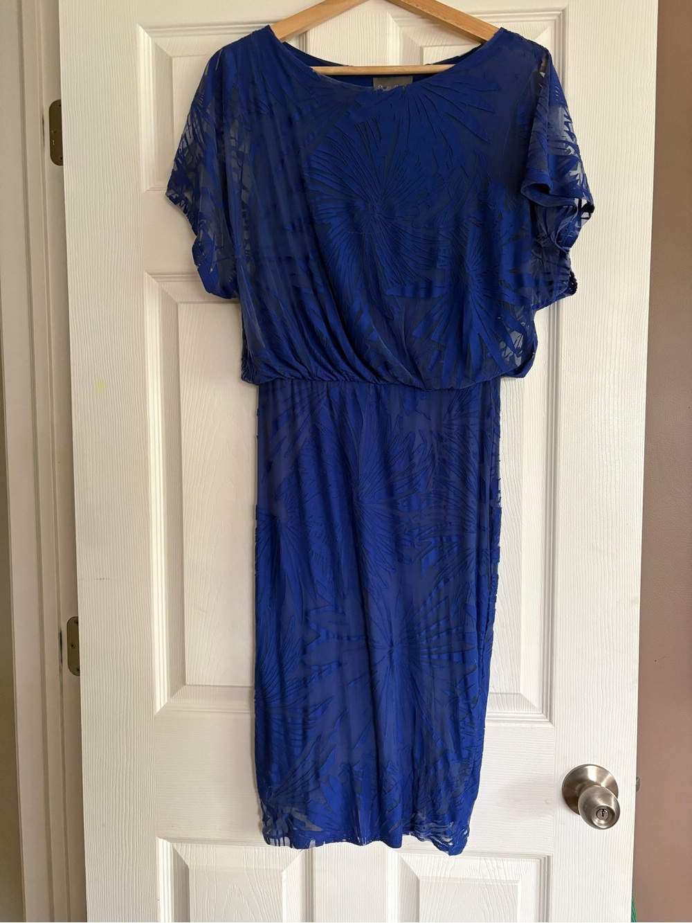 Elegant Blue Women's Sheath Dress
